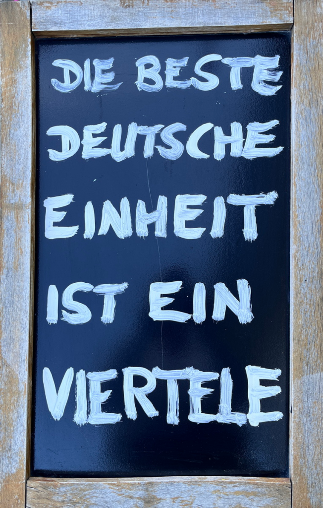 die beste Deutsche Einheit ist ein Viertel